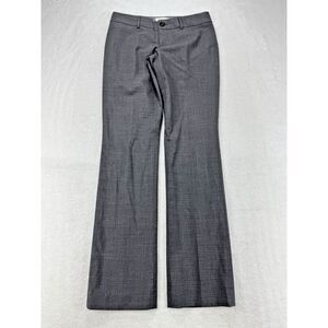 Banana Republic Pants Logan‎ Crop Women 2 Blue Heathered Linen Stretch Lagenlook